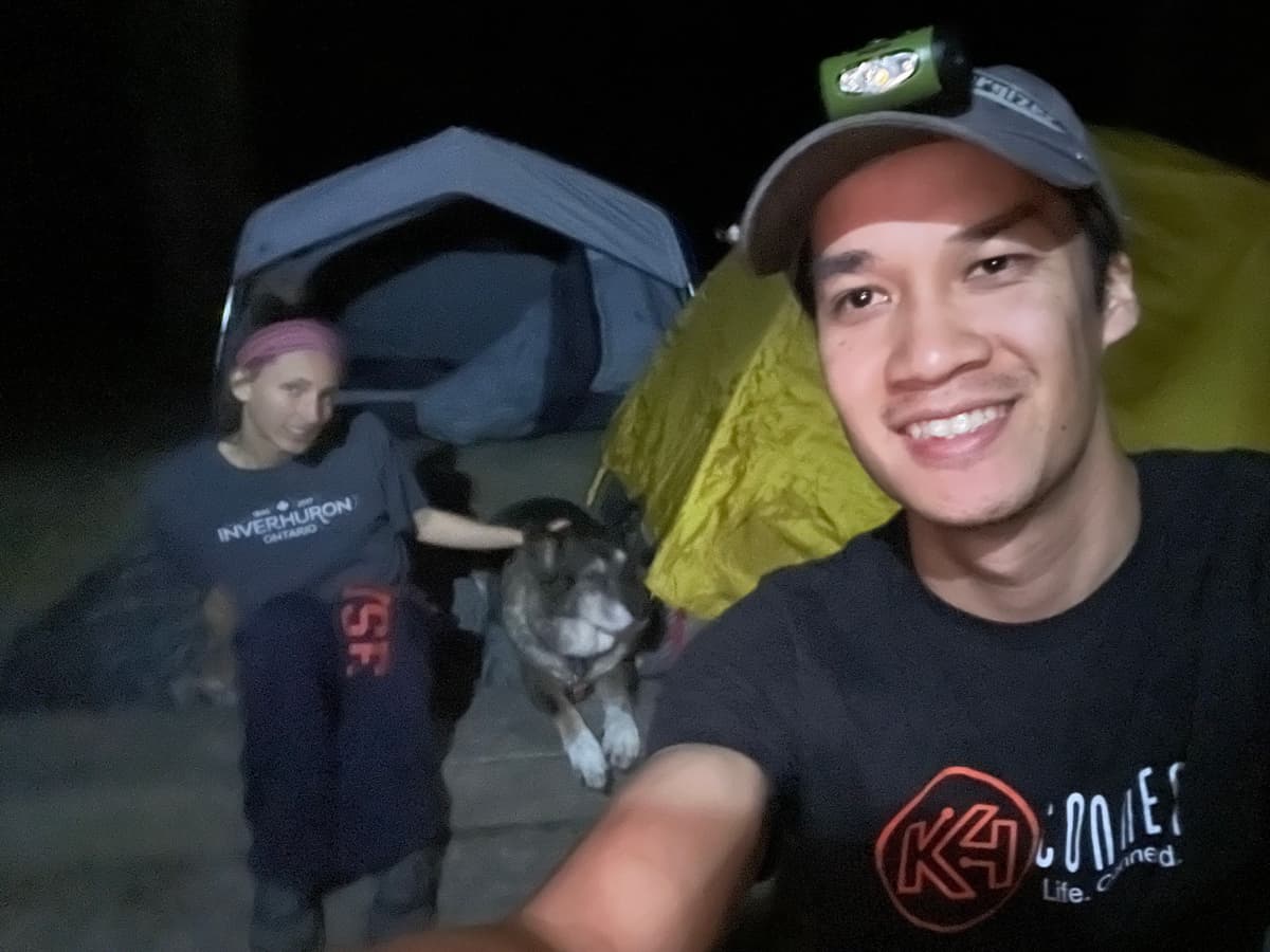 Camping in Umstead with Eve